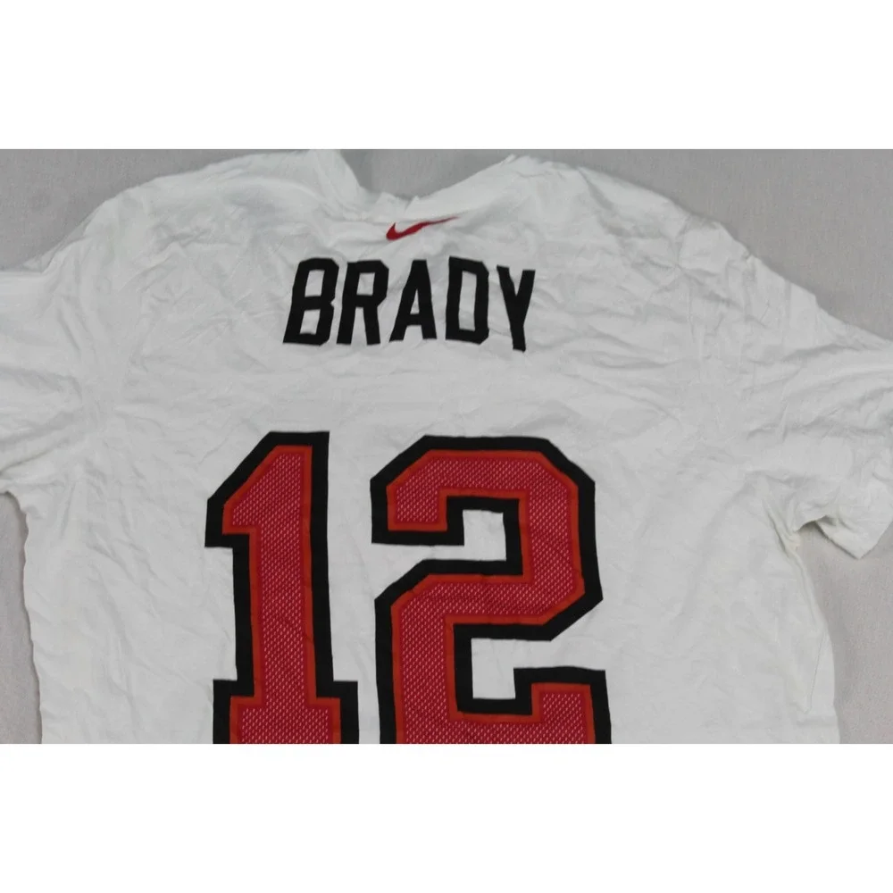 Nike Tampa Bay Buccaneers White Shirt Tom Brady 12 Casual Size XL